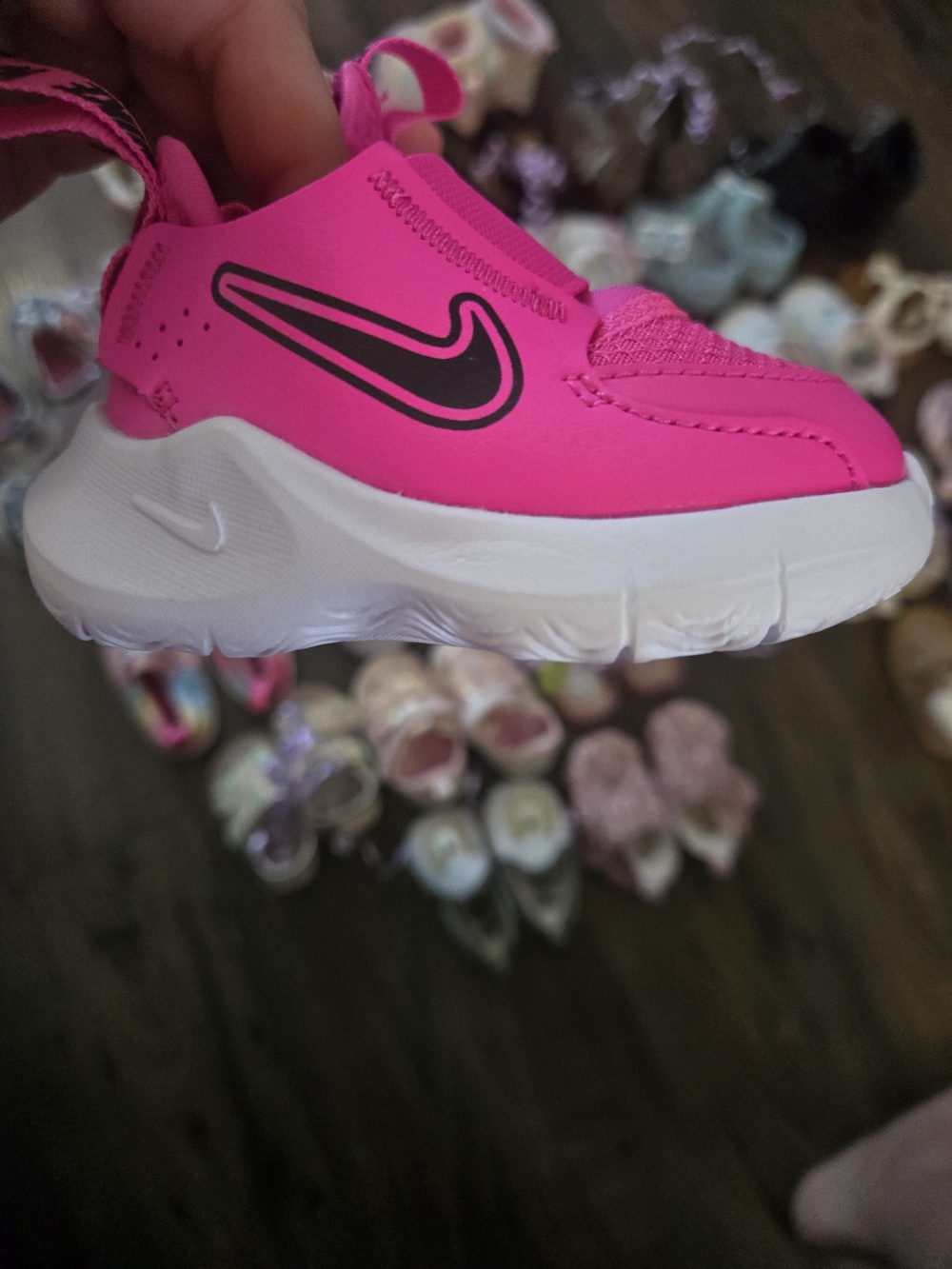 Nike Flex Runner 3 Kids' Hot Pink Slip-On Athletic Shoe